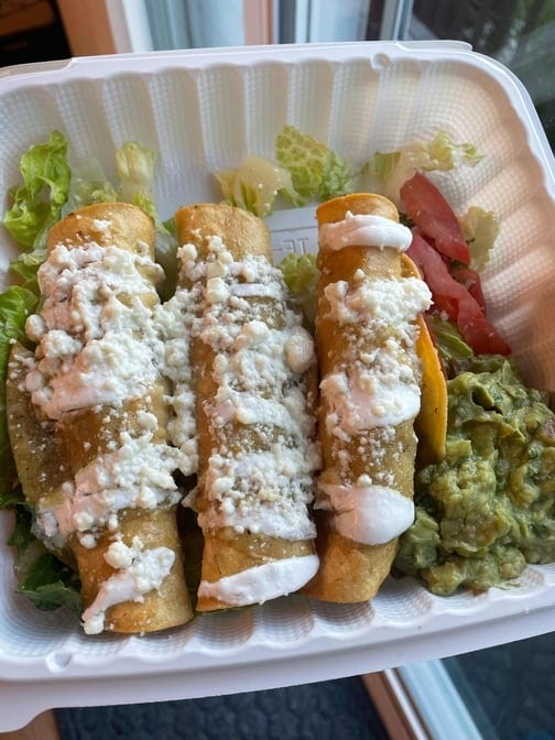 Chicken Flautas.